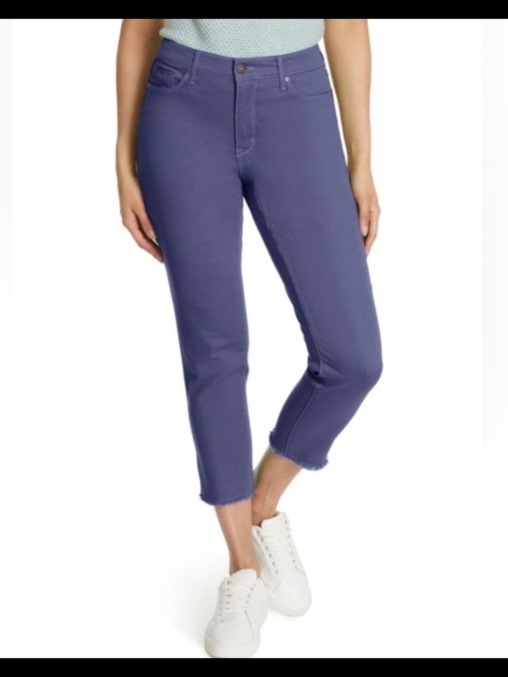 Nine West Crop Gramercy Crop Pants Blue Size 10